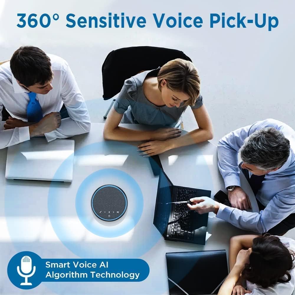 Bluetooth Conference Speakerphone with Multi Microphone Noise Cancellation G3635
