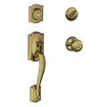 Antique Brass Handleset and Knob R73854