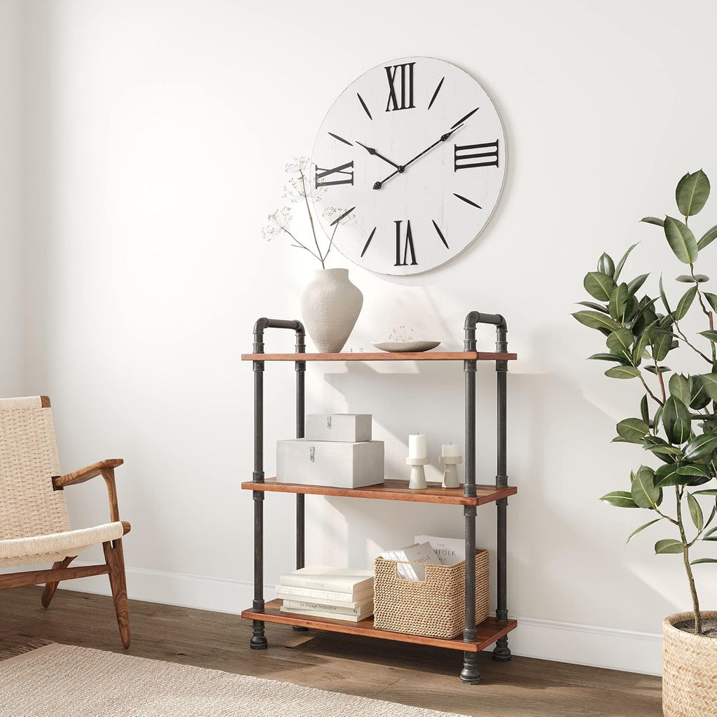 3-Tier Pine Wood Etagere Bookcase L66224