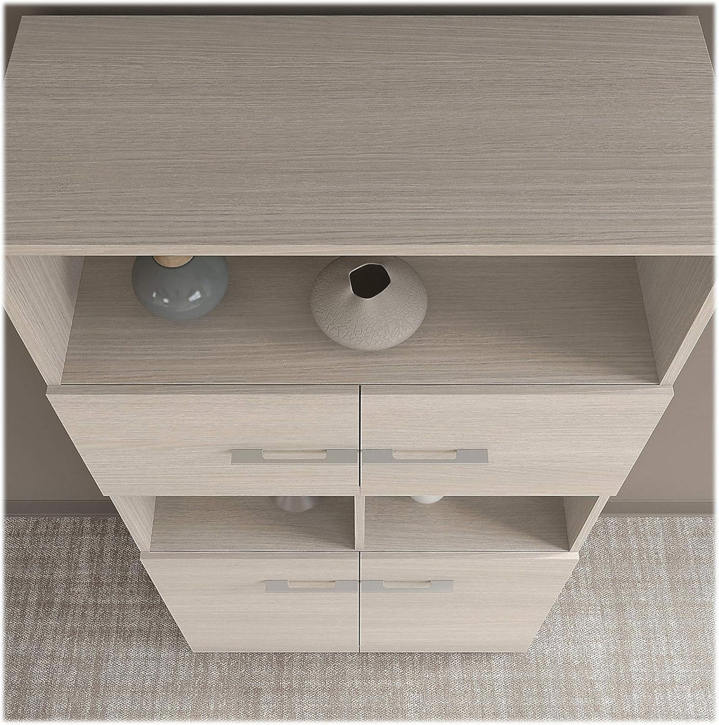 5 Shelf Bookcase with Doors in Sand Oak I84982