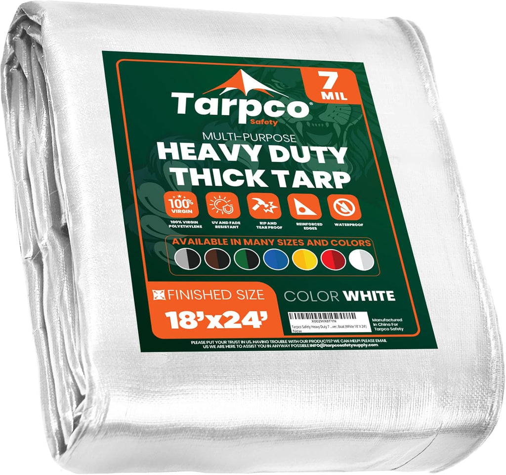 Heavy Duty 7 Mil Waterproof Poly Tarp Cover 8' X 10' G5988
