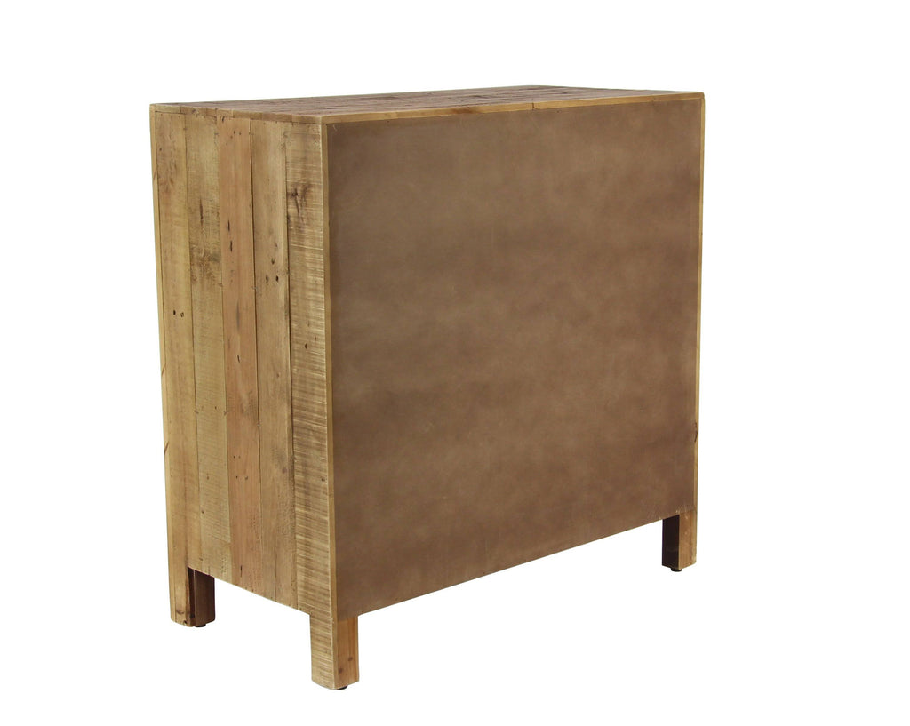 Brown 2-Door Wooden Textured Cabinet R41747
