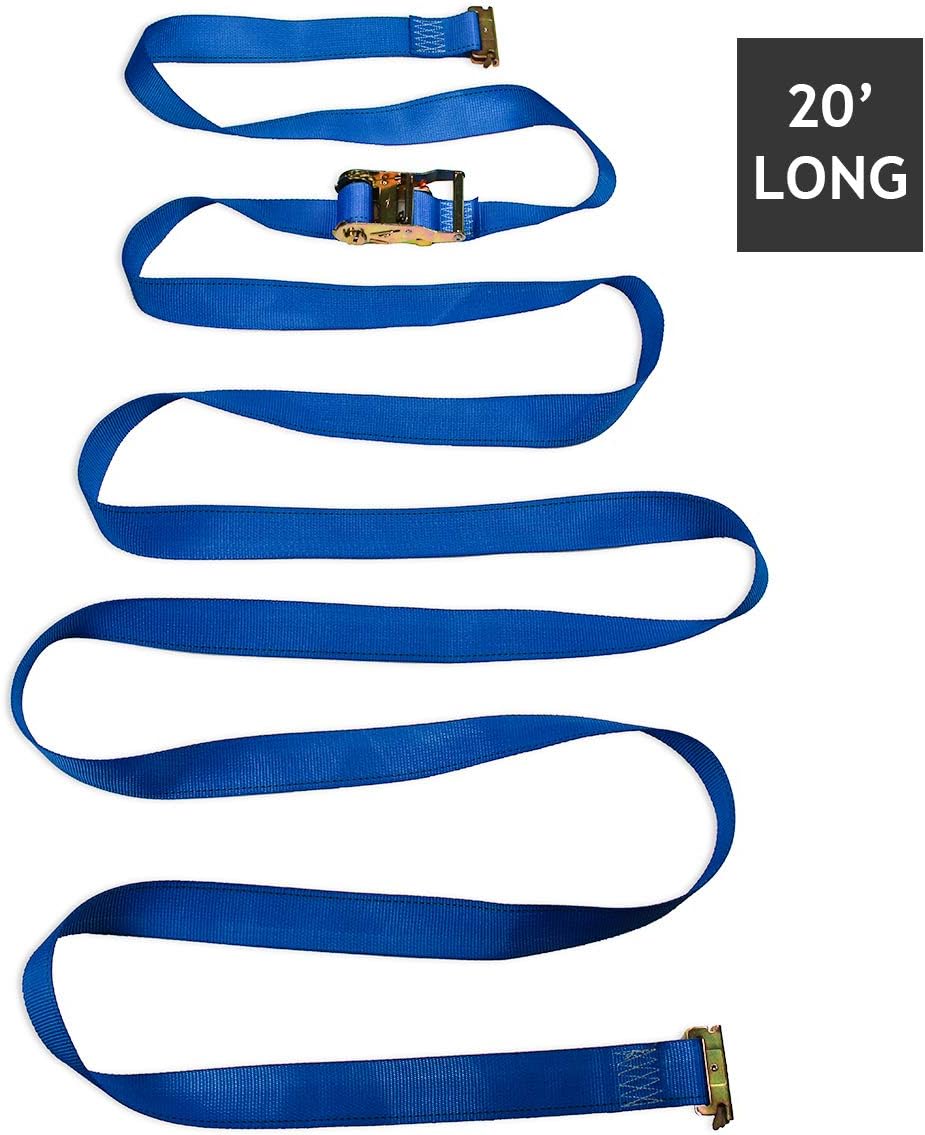 Heavy Duty Blue Polyester Ratchet Straps P319