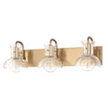 3 Light Bath Bracket Aged Brass P73220