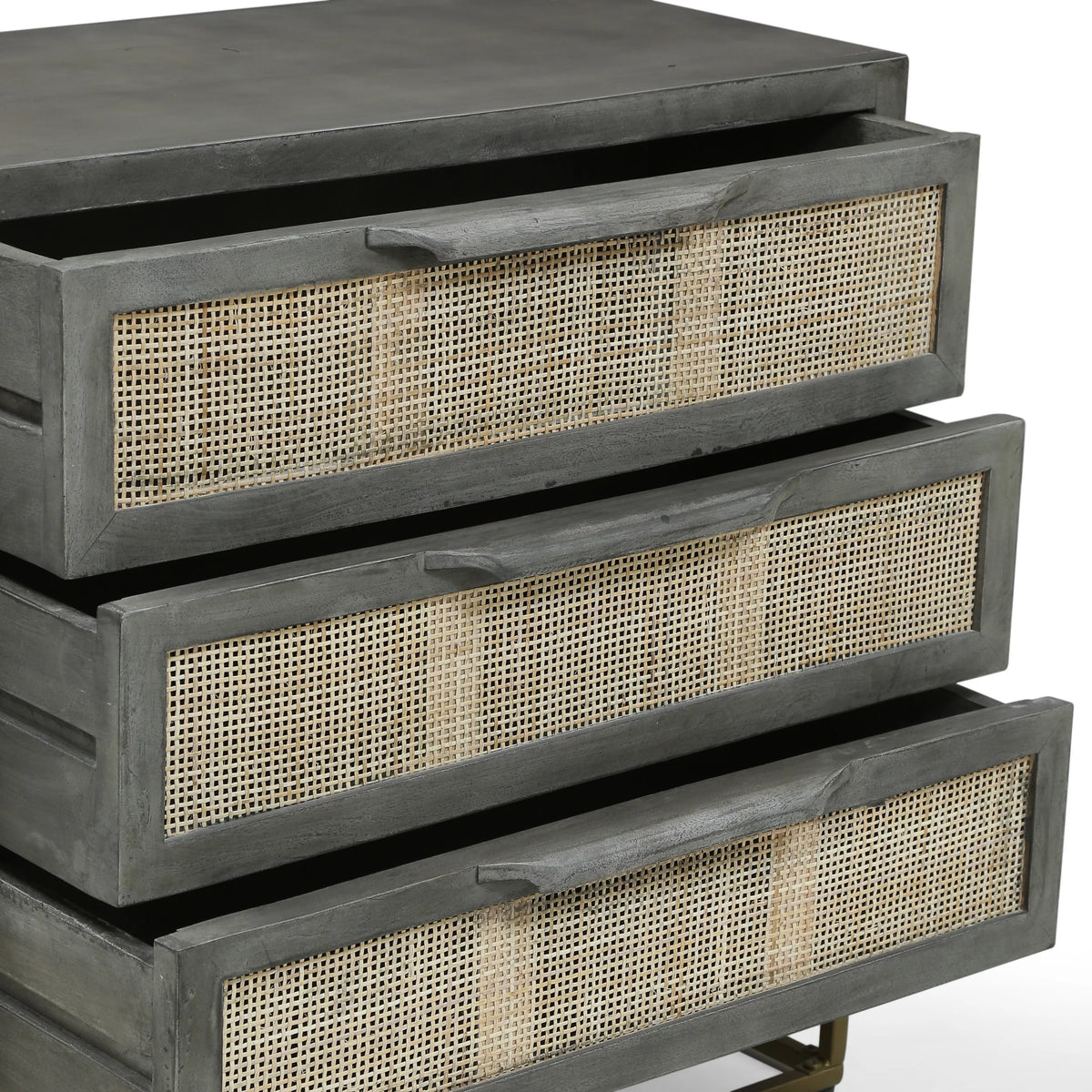 Handcrafted Mango Wood 3 Drawer Cabinet S891220