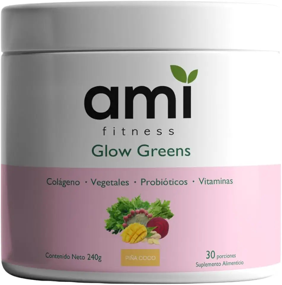 Greens Powder with Collagen, Probiotics, Vitamins, Digestive Enzymes, Spirulina, Pineapple Coconut U10766