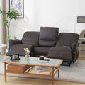 Brown 3 Seater Power Recliner with Massage and Heat I3282