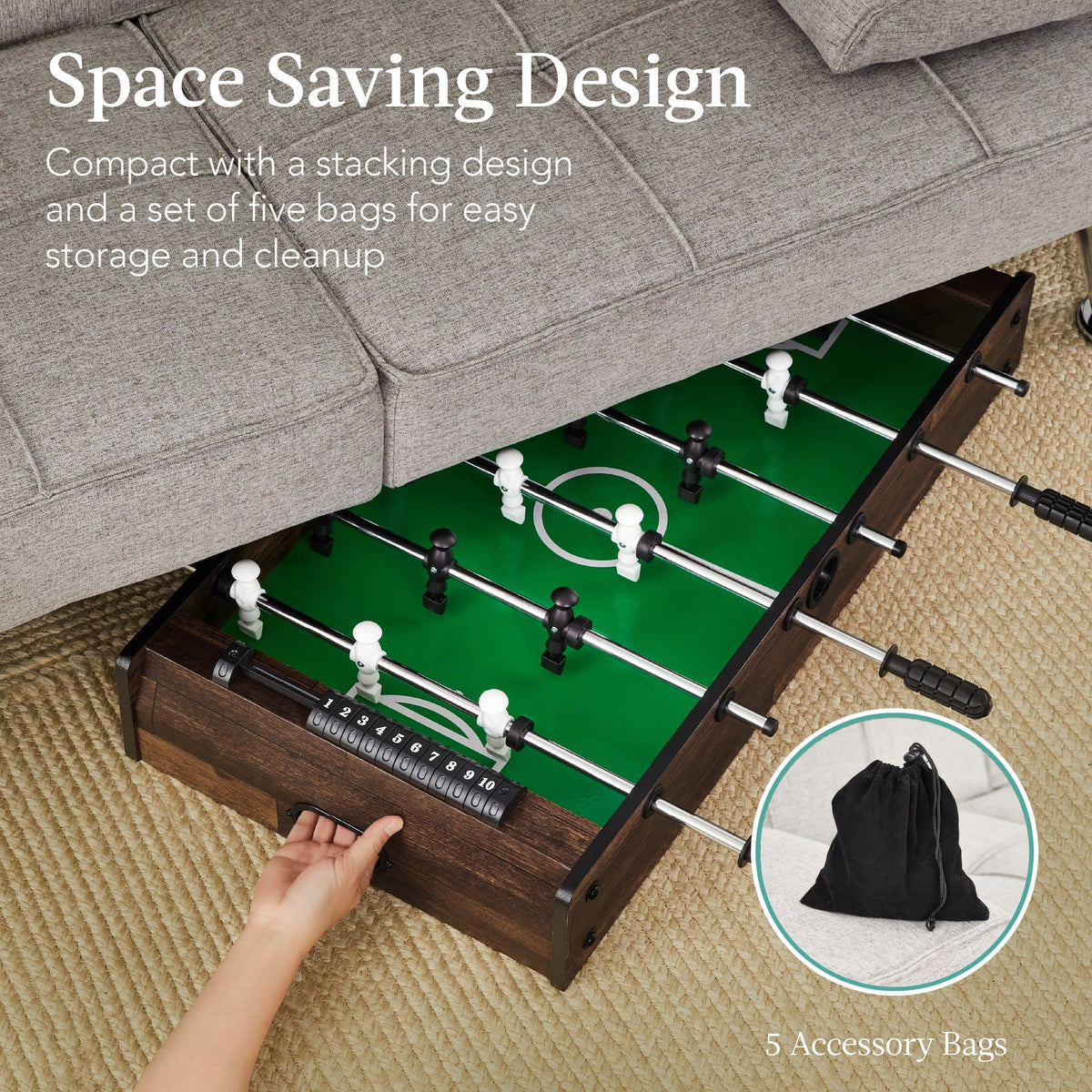 11-in-1 Kids Combo Game Set with Ping Pong Foosball Air Hockey J146