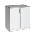 White 32 Storage Cabinet with 1 Adjustable Shelf T446