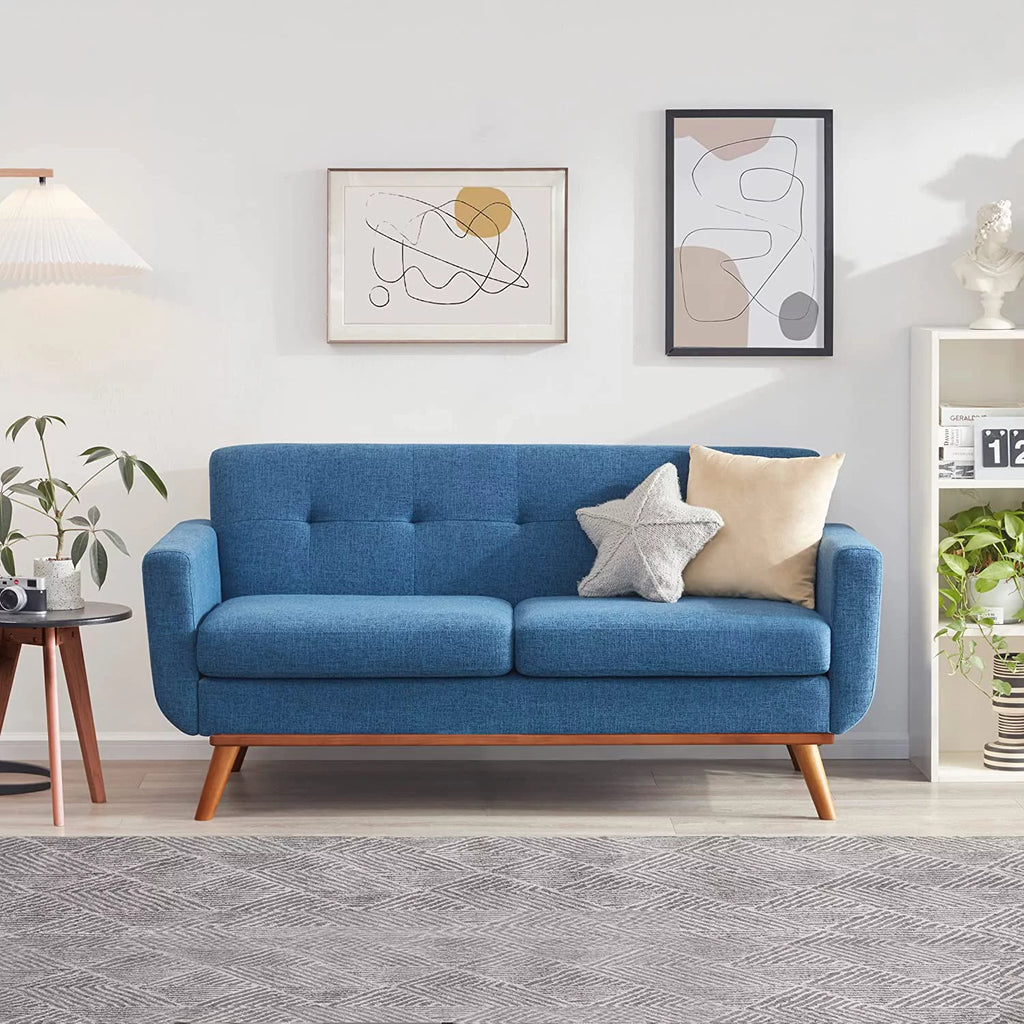 65" Button Tufted Upholstered Loveseat Sofa A731