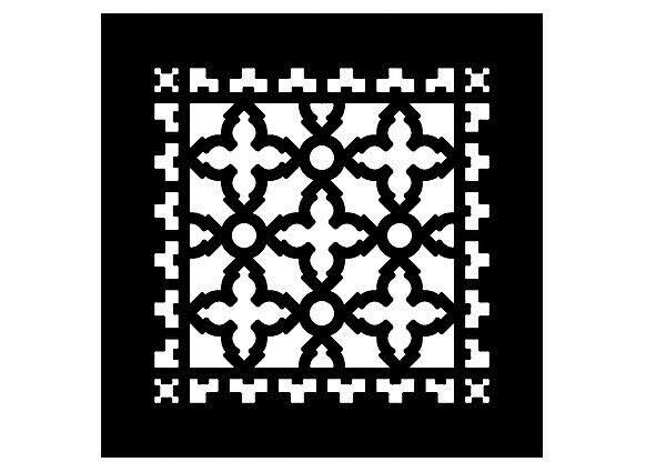 Black Aluminum Floor Grille J385832