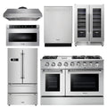 48 Gas Range, Range Hood, Refrigerator, Dishwasher, Microwave, Wine Cooler V87616