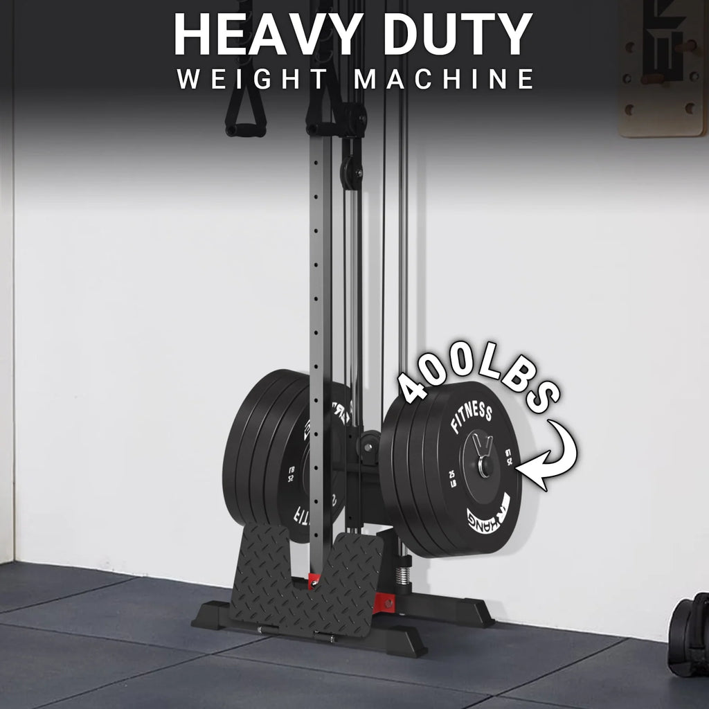 Wall Mount Cable Crossover Machine with 18 Positions Dual Pulley System I1034