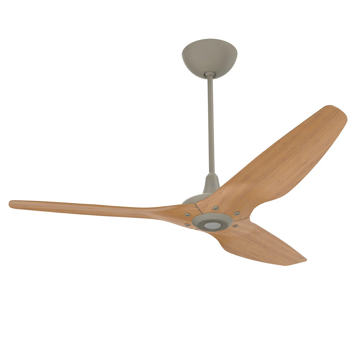 60 Ceiling Fan with Cocoa Bamboo Blades and Satin Nickel Finish N319