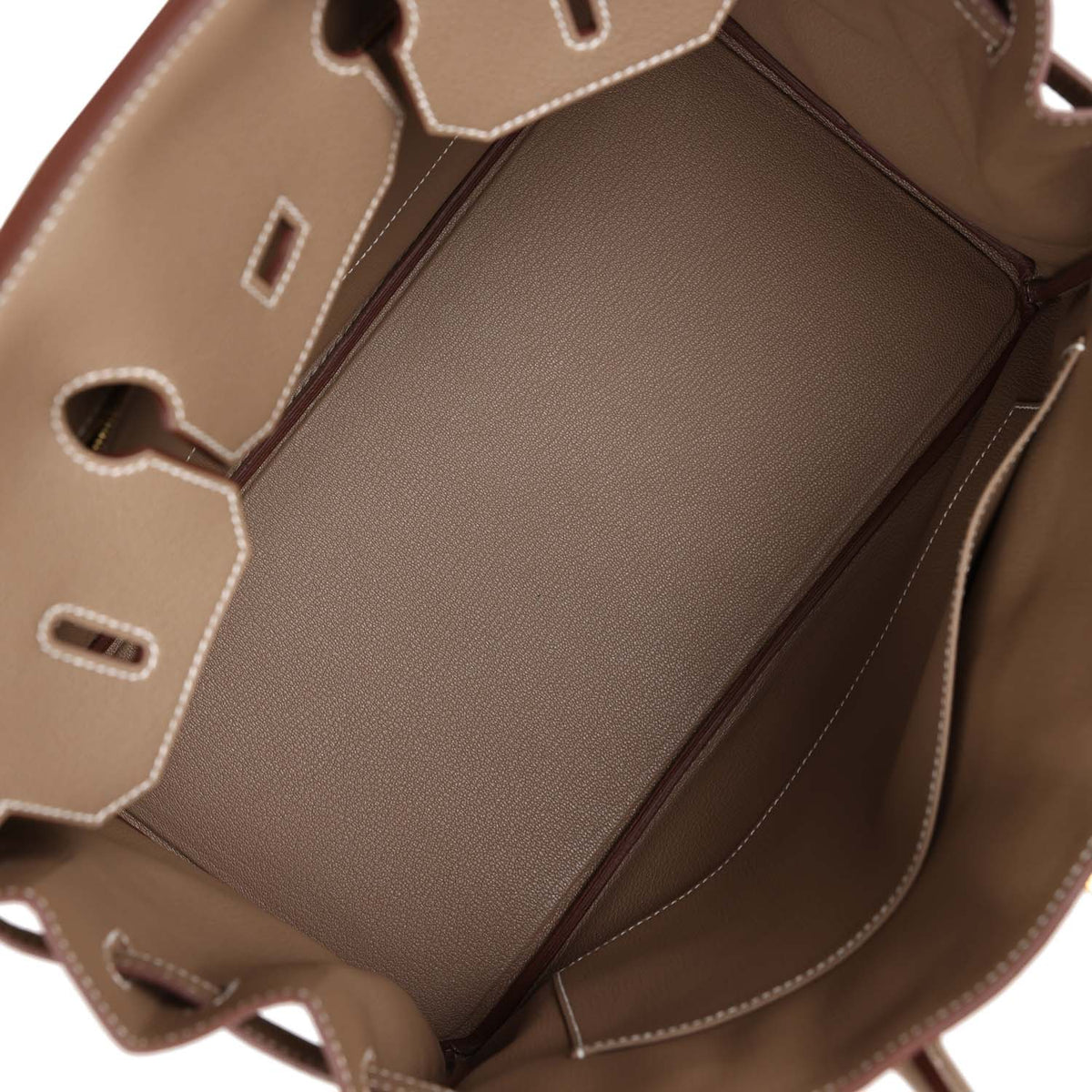 Etoupe Togo Leather Handbag E305492