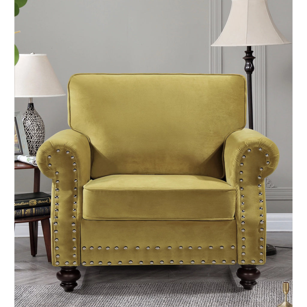 Dark Blue Velvet Chair M380604