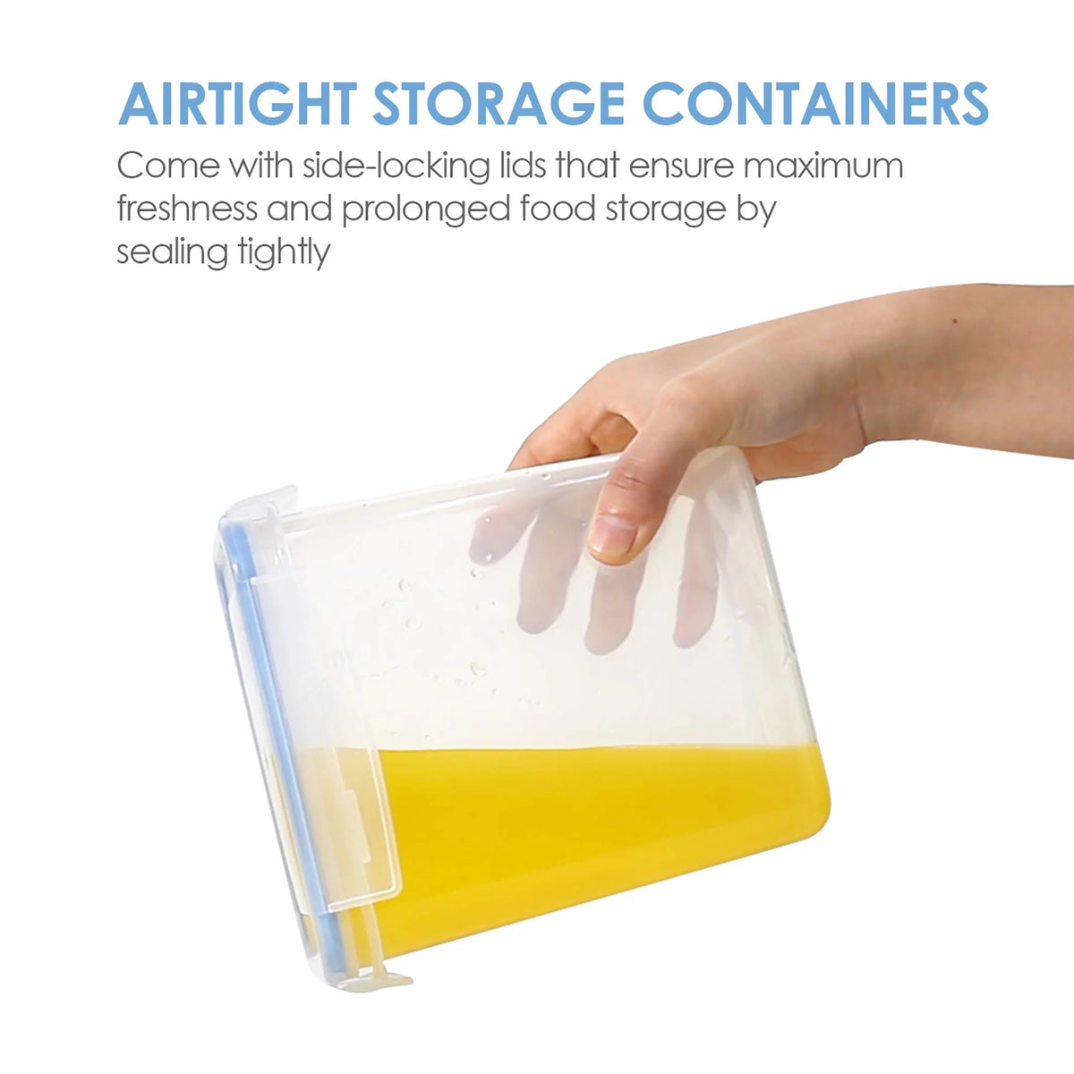12 Pc Airtight Plastic Food Storage Containers N414477