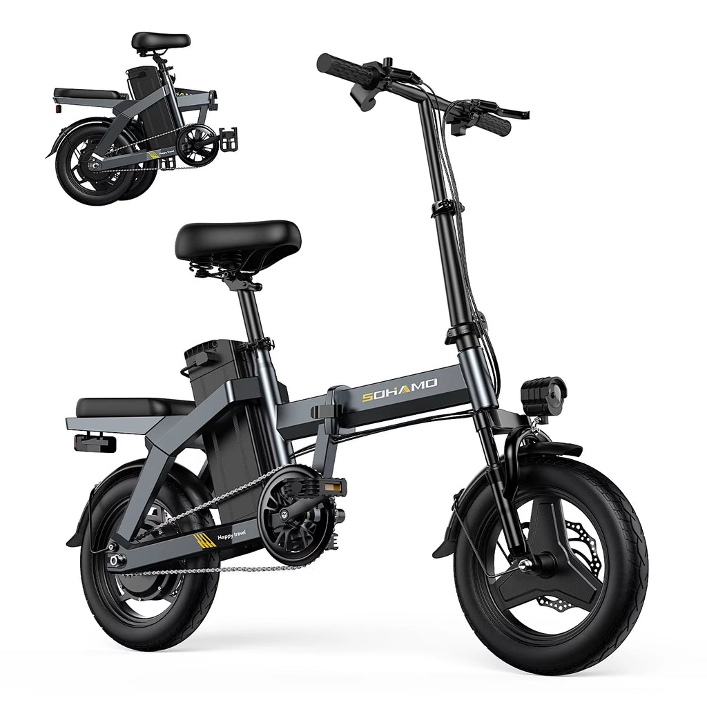 400W Folding Electric Bike with 48V 12Ah Removable Battery G873