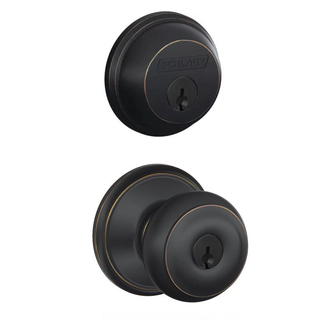 Bronze Entry Deadbolt Lock D1099