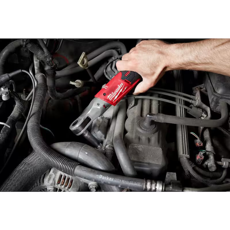 12V Lithium-Ion Brushless Cordless 3/8 in. Ratchet with Grease Gun P249154