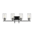 4-Light Matte Black Brushed Nickel Vanity Light X883734