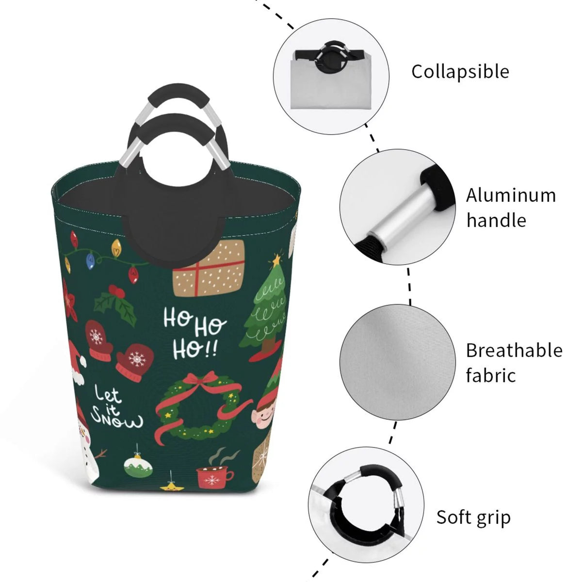 Collapsible Laundry Basket Hamper K998936