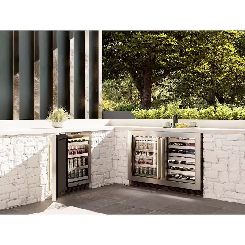 24 in. Single Zone Beverage Fridge with Glass Door L4168