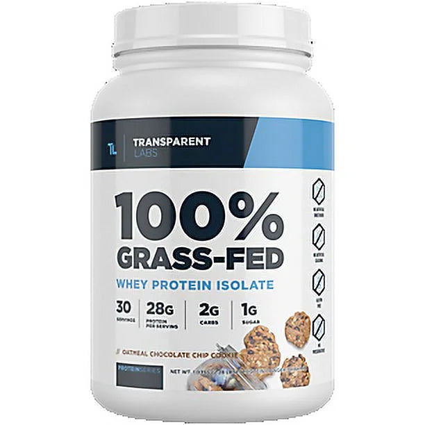 Grass Fed Whey Protein Isolate Oatmeal Chocolate Chip Cookie 2.28 Lbs Y217846