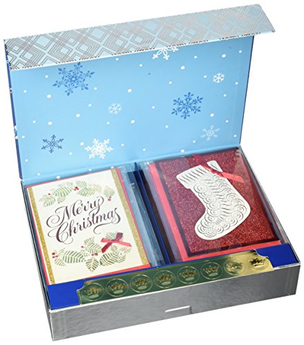 Assorted Boxed Christmas Cards Set Pack of 24 with Envelopes E30499