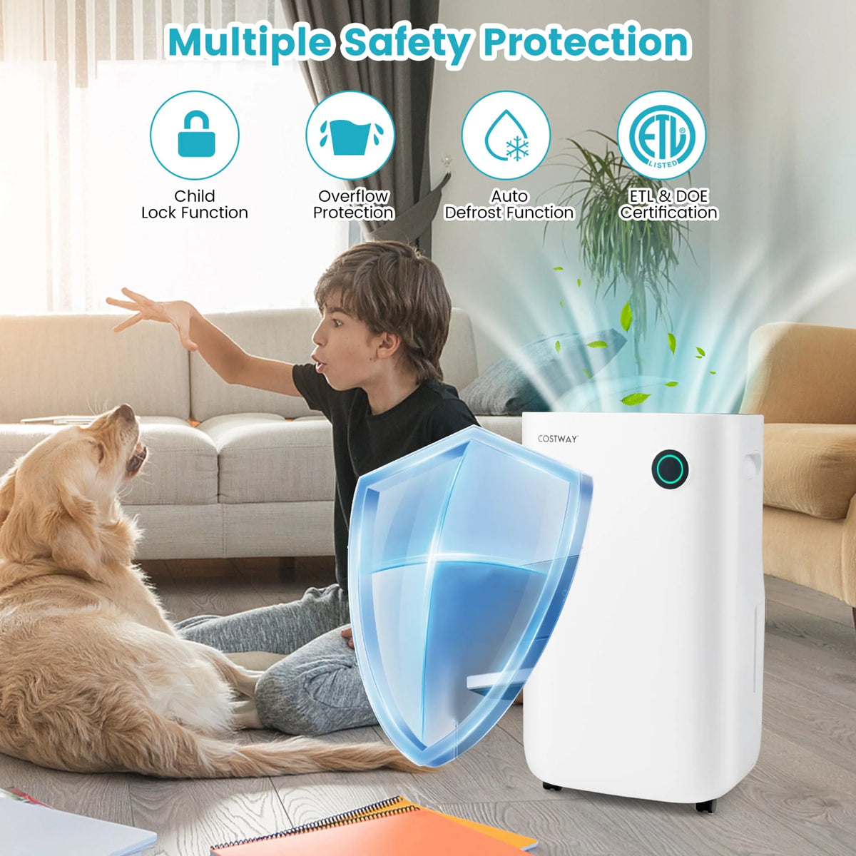 4500 Sq. Ft 73-Pint Dehumidifier with 5 Modes M866409