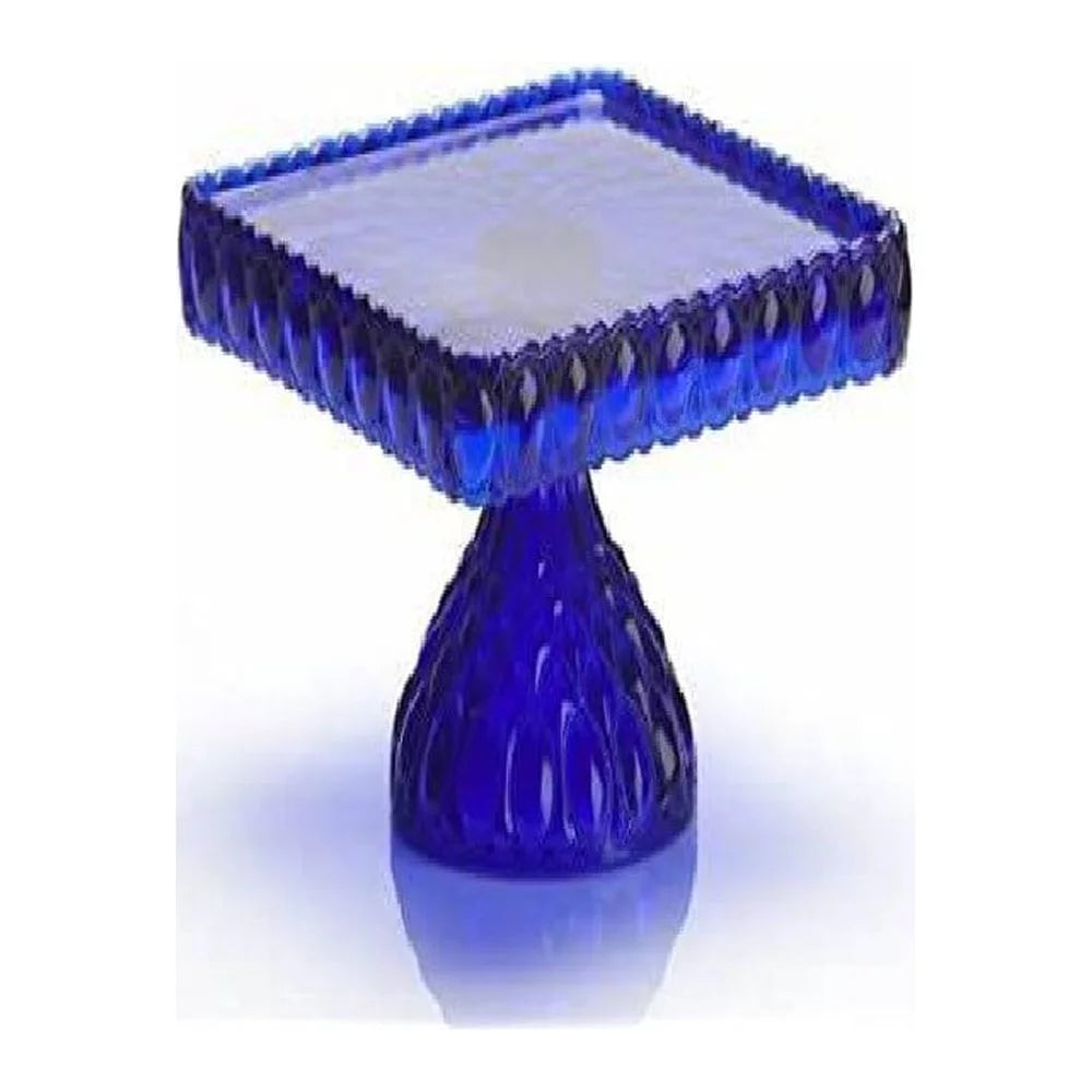 Cobalt Blue Square Cake Plate Stand I64828