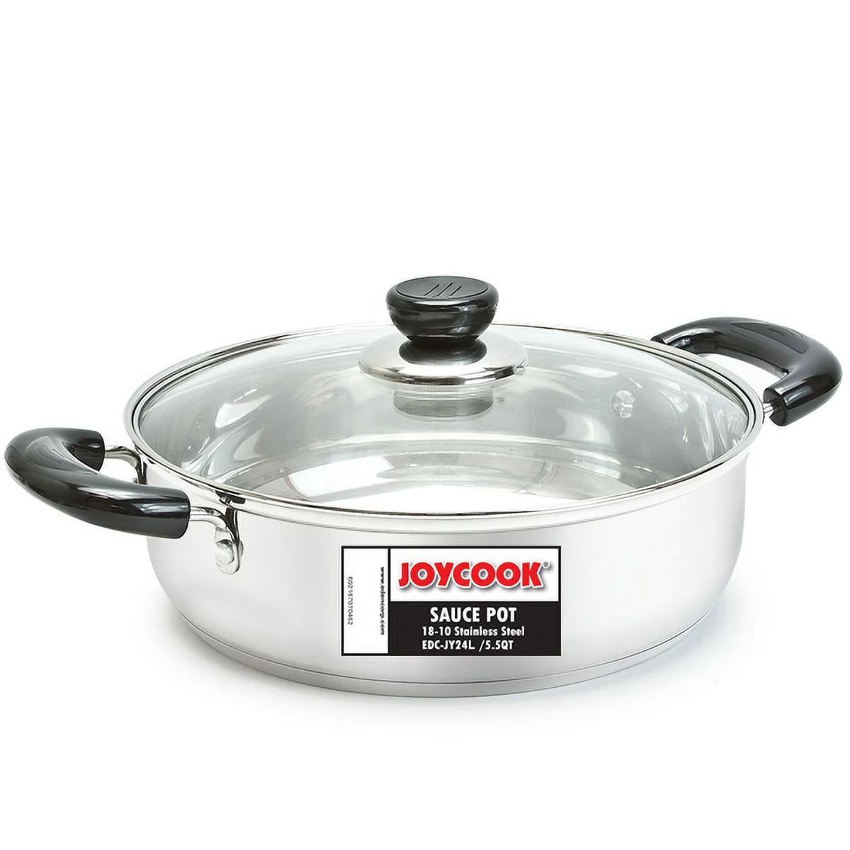 9.5 inch Stainless Steel Sauce Pot with Glass Lid O29680