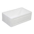 36 In. Apron Front Farmhouse Single Bowl Kitchen Sink, Matte White I874152