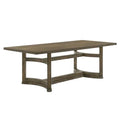 88 in. Weathered Oak Rubberwood Dining Table U735