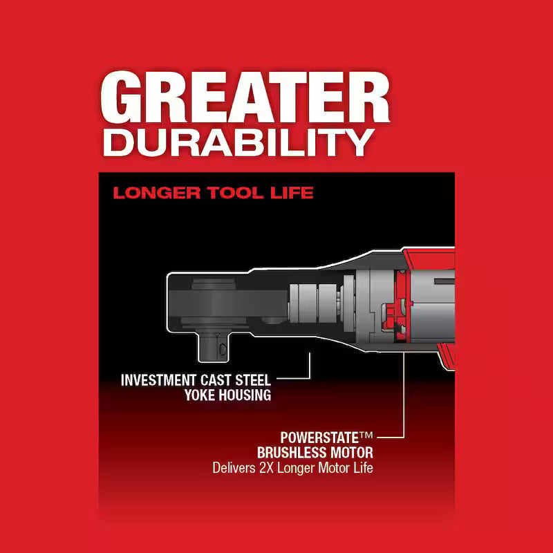 12V Lithium-Ion Brushless Cordless 3/8 in. Ratchet with Grease Gun P249154
