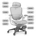 White Rocking Office Chair with Cushion E891