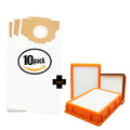 30 Replacement Vacuum Bags & 3 HEPA Filter B50718