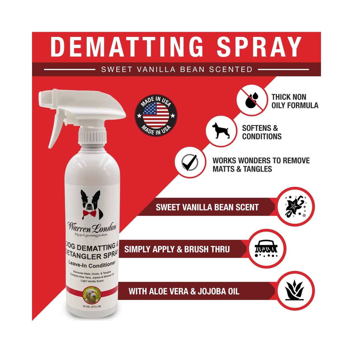 Dog Dematting & Detangler Spray Y815496