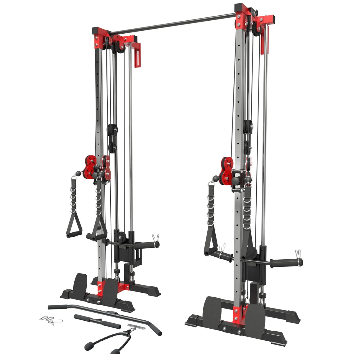 Wall Mount Cable Crossover Machine with 18 Positions Dual Pulley System I1034
