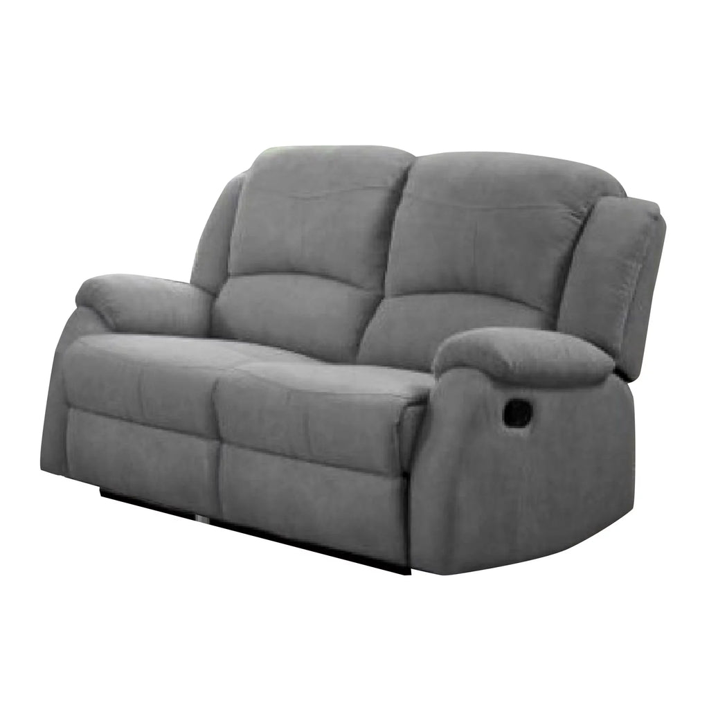 Gray Fabric Recliner Loveseat R61918