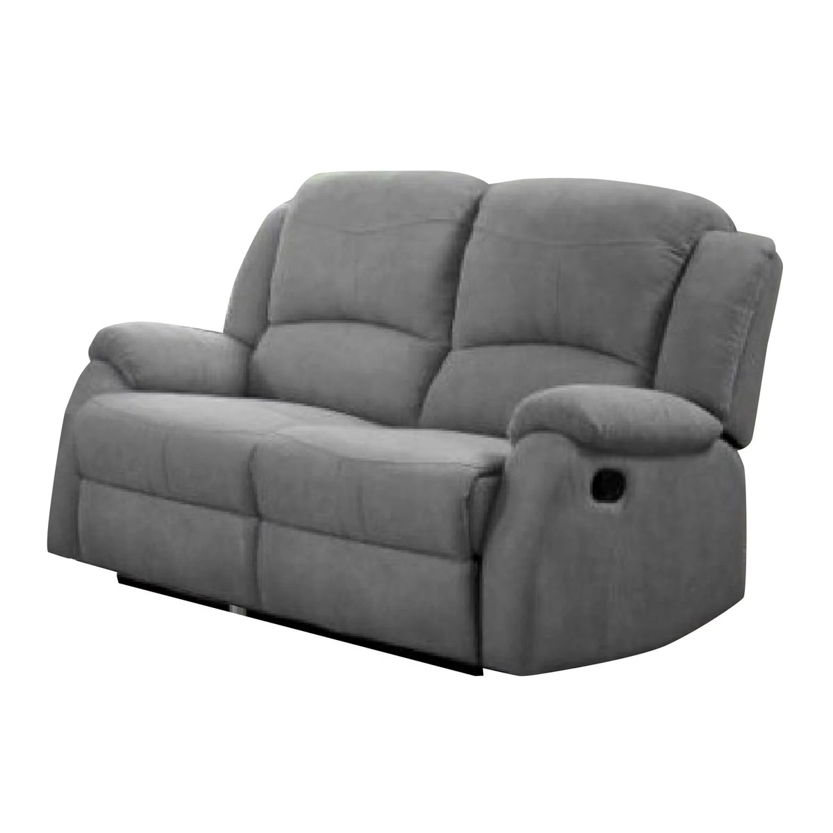 Gray Fabric Recliner Loveseat R61918