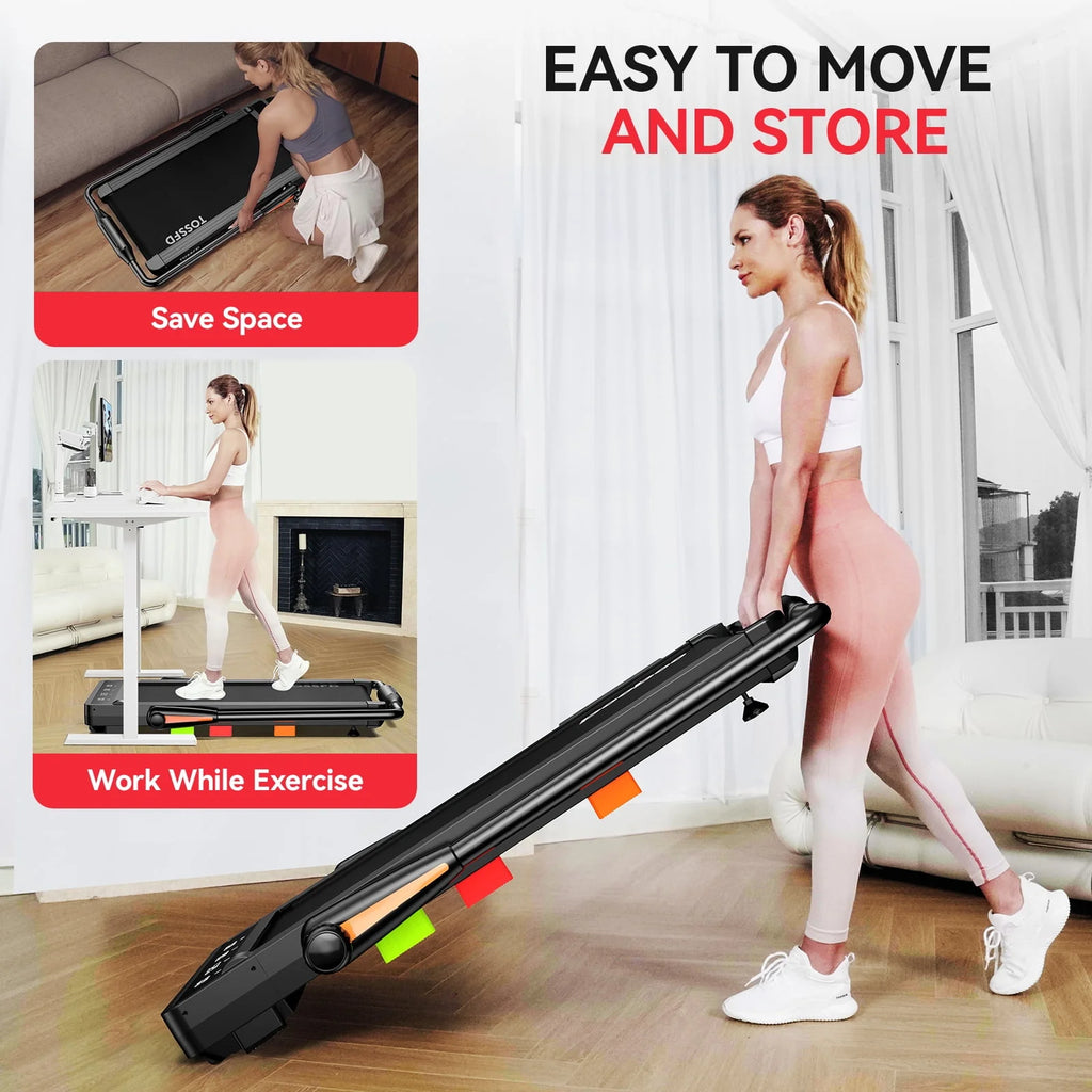 Black 2.5HP Folding Treadmill B514772