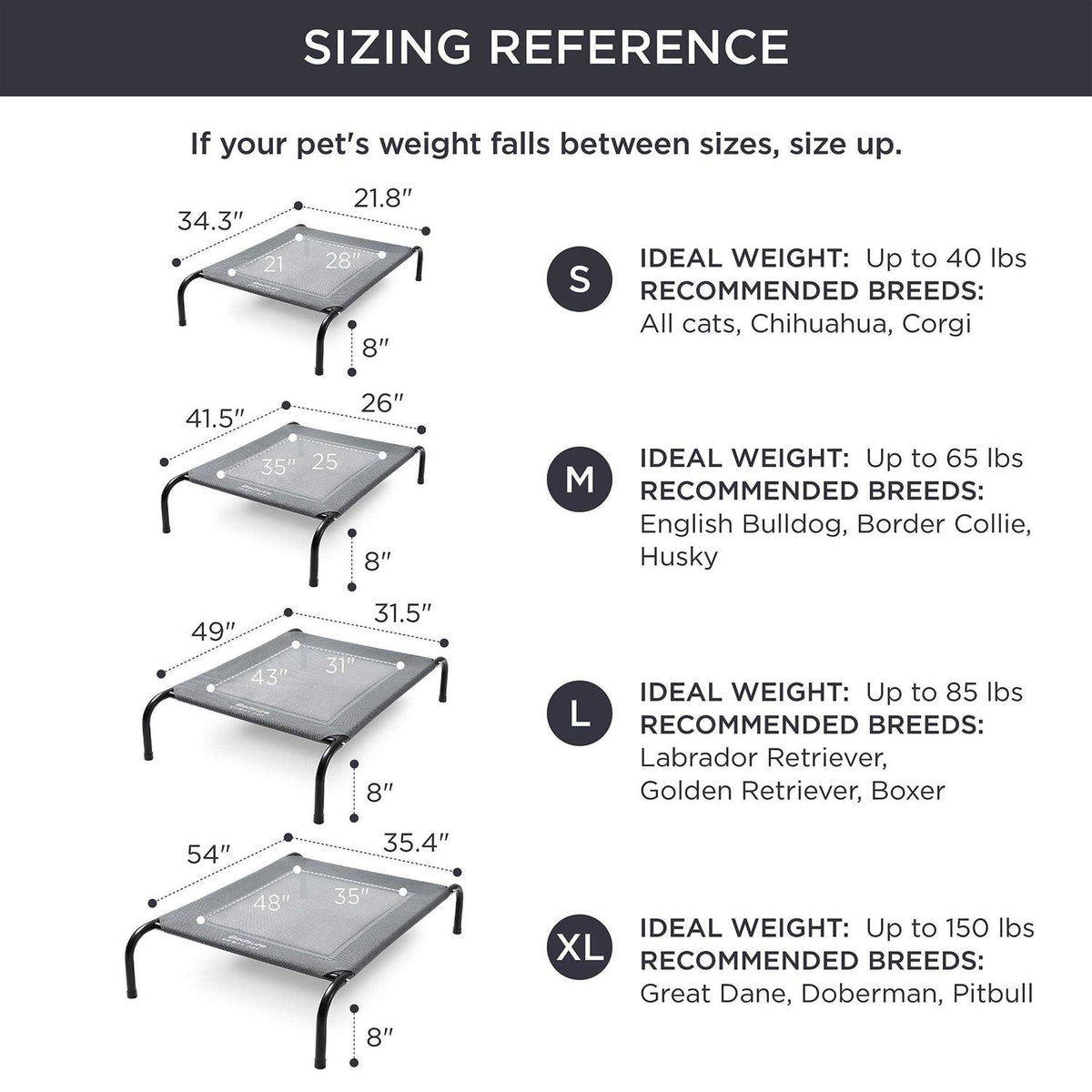 Large Elevated Cooling Outdoor Dog Bed H78913