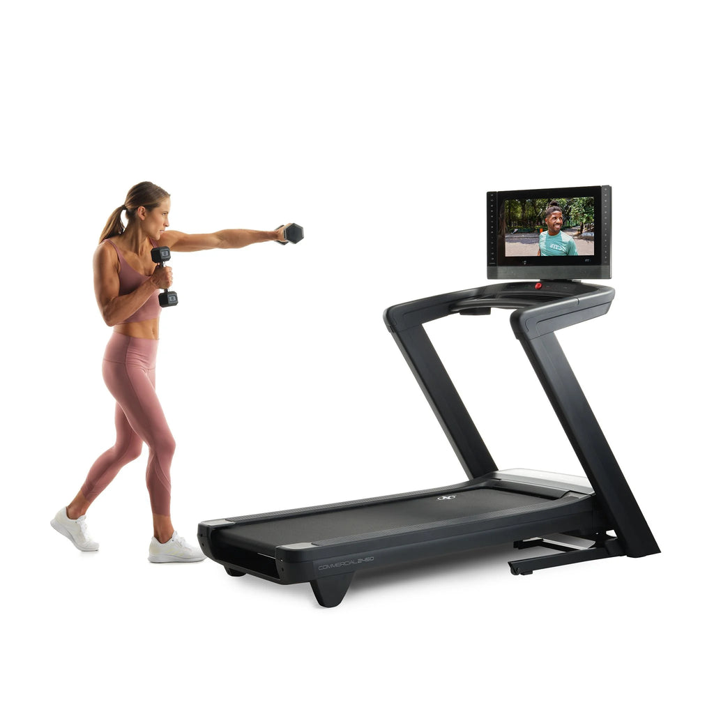 Treadmill with 22” Pivoting Touchscreen T40558