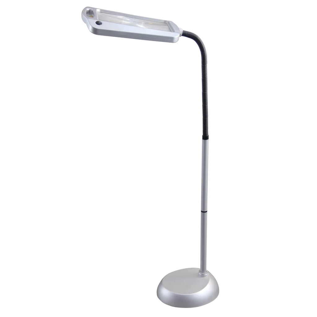 Bronze LED Illuminated Floor Magnifier Lamp B8568