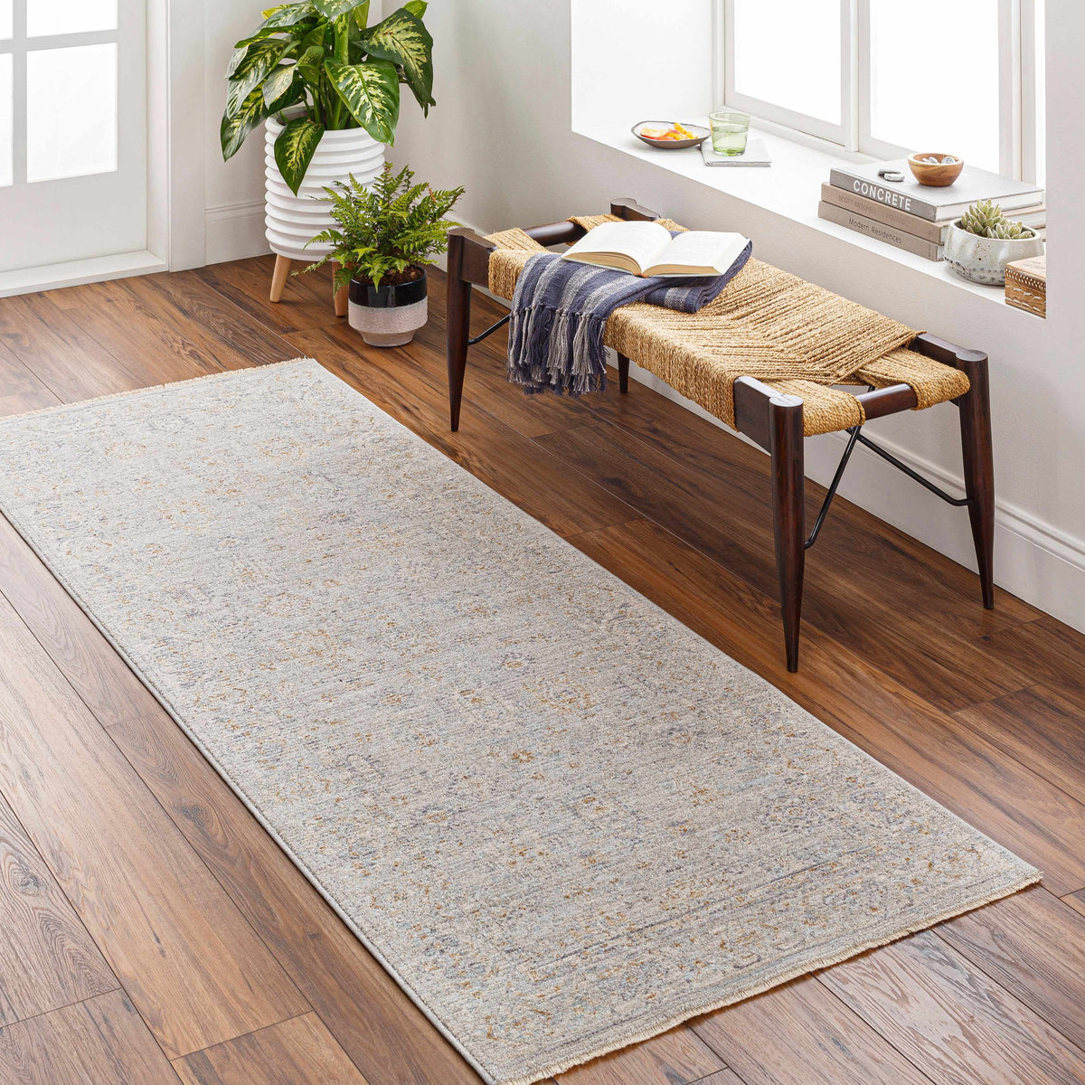 Gray Green 10' x 14' Area Rug J627