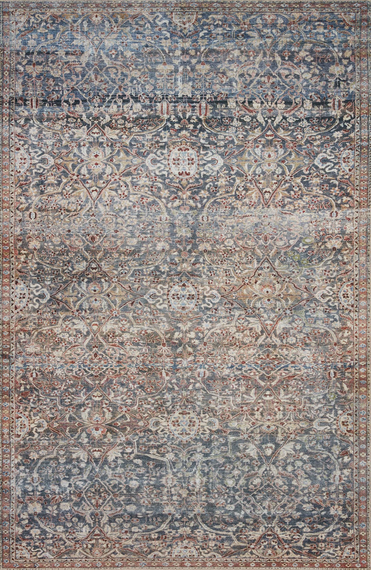 Denim Spice Rug 2'6 x 12'0 N1717