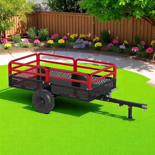 1500lbs Heavy Duty Steel Dump Cart with Wheels T784732