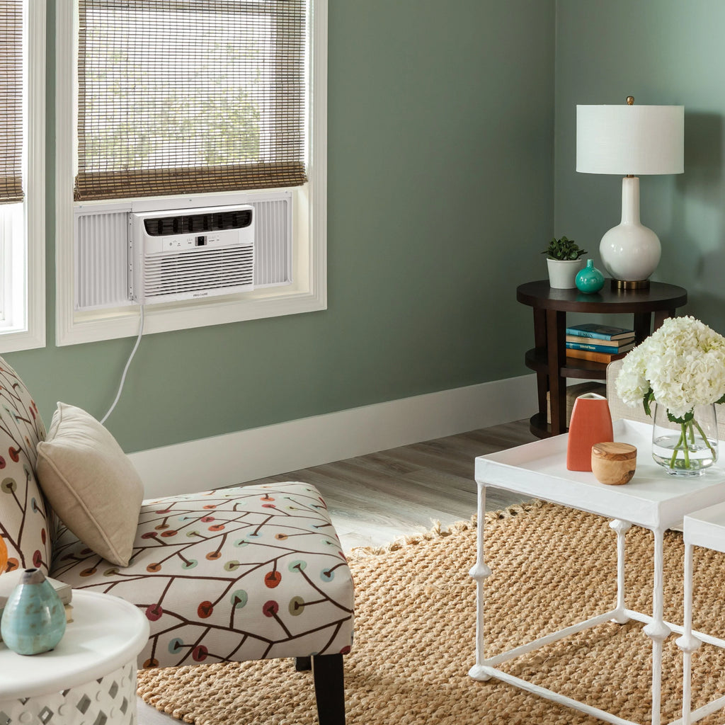 12,000 BTU 115-Volt Window Air Conditioner with Remote, White T9437