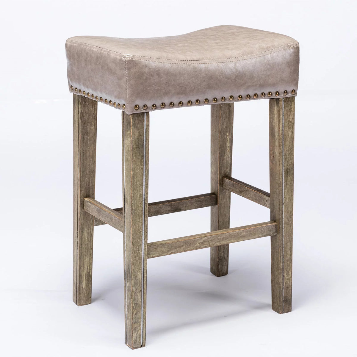 26" Counter Height Bar Stools Set of 2 Gray L459